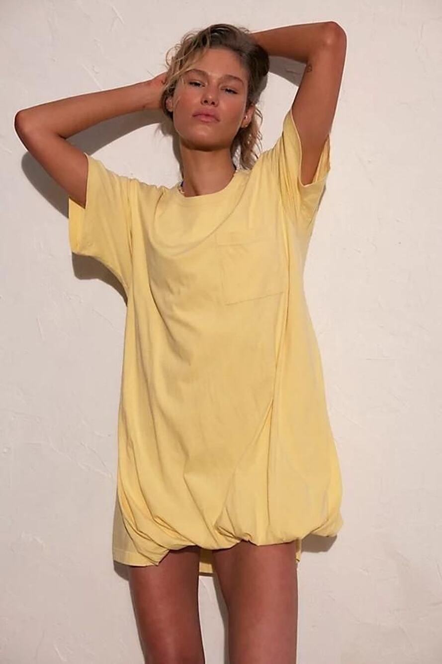 Free People Free-est - Shorebound Cotton-Jersey Mini Dress